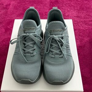 Skechers Light Gray Mesh Sneakers